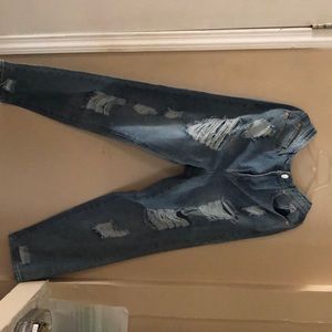 Light blue, distressed size 13 jeans
